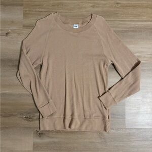 Aritzia TNA Long Sleeve Waffle Knit Top